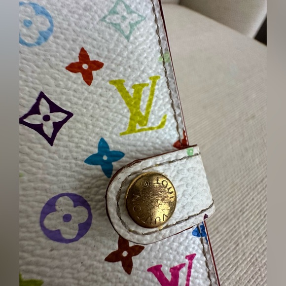 Authentic Louis Vuitton Murakami Multi White Card Holder Vintage 2003 Collection - Picture 3 of 6